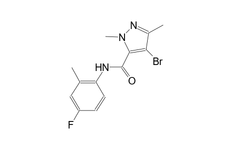 4-bromo-N-(4-fluoro-2-methylphenyl)-1,3-dimethyl-1H-pyrazole-5-carboxamide
