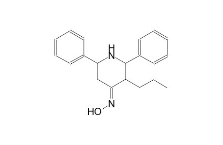 4-piperidinone, 2,6-diphenyl-3-propyl-, oxime, (4E)-