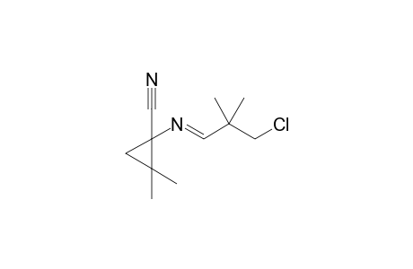 [(3'-Chloro-2',2'-dimethyl-1'-propylidene)amino]-2,2-dimethylcyclopropyl-1-carbonitrile