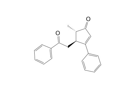 (4S*,5S*)-5-Methyl-4-(2-oxo-2-phenylethyl)-3-phenylcyclopent-2-en-1-one