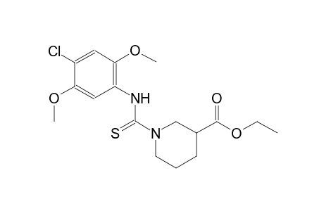 ethyl 1-[(4-chloro-2,5-dimethoxyanilino)carbothioyl]-3-piperidinecarboxylate
