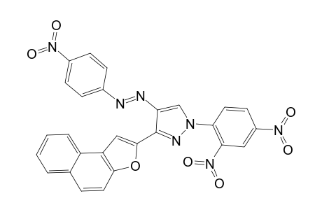 1-(2,4-Dinitrophenyl)-3-(naphtho[2,1-b]furan-2-yl)-4-((4-nitrophenyl)diazenyl)-1H-pyrazole