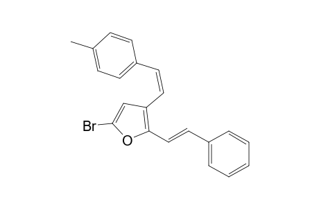 trans,cis-5-Bromo-3-[2-(4-methylphenyl)ethenyl]-2-(2-phenylethenyl)furan