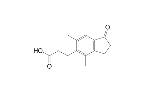 2,3-Dihydro-4,6-dimethyl-1H-inden-1-one-5-propanoic acid