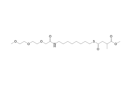 Methyl 2-methyl-4-oxo-4-[(10'-oxo-12',15',18'-trioxa-9'-azanonadecyl)thio]butanoate