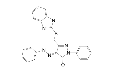 5-(1H-Benzoimidazol-2-ylsulfanylmethyl)-2-phenyl-4-(phenyl-hydrazono)- 2,4-dihydro- pyrazol-3-one