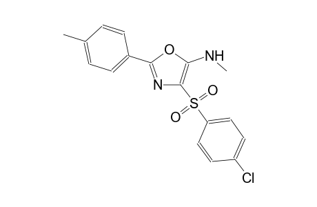 N-[4-[(4-chlorophenyl)sulfonyl]-2-(4-methylphenyl)-1,3-oxazol-5-yl]-N-methylamine