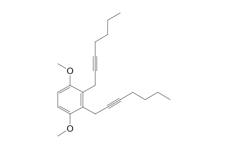 2,3-bis(hept-2-ynyl)-1,4-dimethoxy-benzene