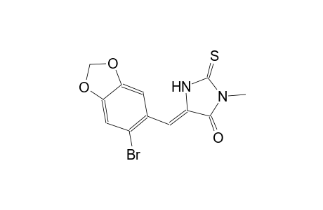 4-imidazolidinone, 5-[(6-bromo-1,3-benzodioxol-5-yl)methylene]-3-methyl-2-thioxo-, (5Z)-