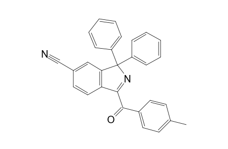 1-(4-Methylbenzoyl)-3,3-diphenyl-isoindole-5-carbonitrile