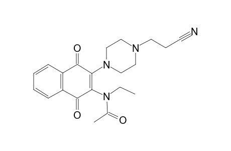 2-(n-Ethylacetamido)-3-[4-(2-cyanoethyl)piperazino]-1,4-naphthoquinone