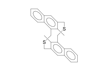 11,22-Dimethyl-2,13-dithia-(3,3)(1,3)naphthalenophane (transoid-anti)