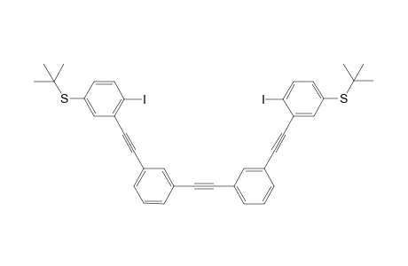 3,3'-Bis[(5''-tert-butylsulfanyl-2"-iodophenyl)ethynyl]tolane