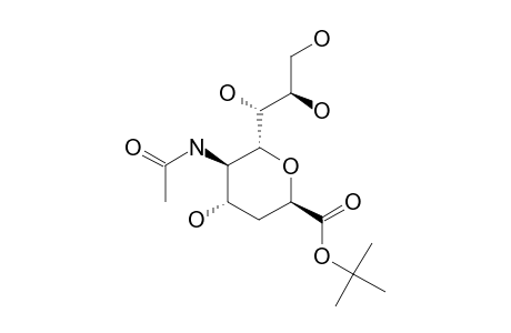 (2R,4S,5R,6R)-5-acetamido-4-hydroxy-6-[(1R,2R)-1,2,3-trihydroxypropyl]tetrahydropyran-2-carboxylic acid tert-butyl ester