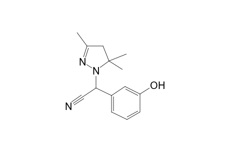 (3-hydroxyphenyl)(3,5,5-trimethyl-4,5-dihydro-1H-pyrazol-1-yl)acetonitrile