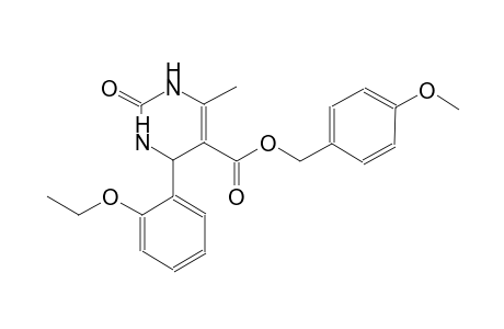 5-pyrimidinecarboxylic acid, 4-(2-ethoxyphenyl)-1,2,3,4-tetrahydro-6-methyl-2-oxo-, (4-methoxyphenyl)methyl ester