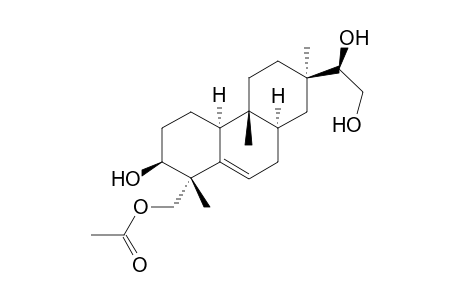 18-acetoxy-3.beta.,15.beta.,16-trihydroxy-ent-ros-5-ene