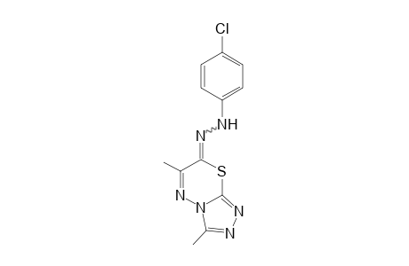 3,6-Dimethyl-7-(4-chlorophenyl)hydrazono-[1,2,4]triazolo[3,4-b][1,3,4]thiadiazine
