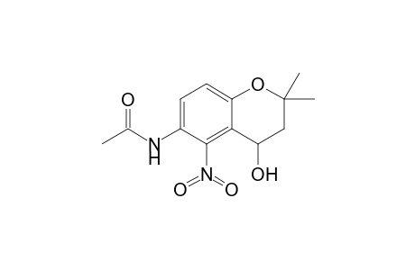 6-Acetamido-3,4-dihydro-2,2-dimethyl-5-nitro-2H-1-benzopyran-4-ol