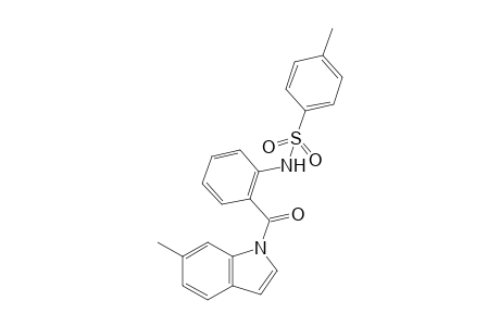 4-Methyl-N-(2-(6-methyl-1H-indole-1-carbonyl)phenyl)benzenesulfonamide