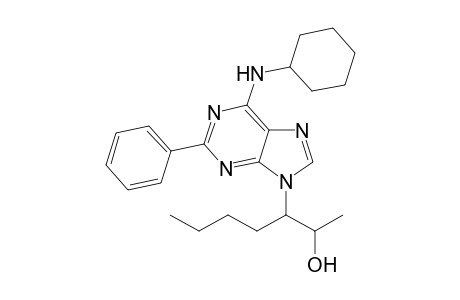 6-Cyclohexylamino-9-(2-hydroxy-3-heptyl)-2-phenylpurine