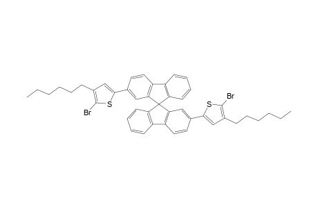2-bromanyl-5-[2'-(5-bromanyl-4-hexyl-thiophen-2-yl)-9,9'-spirobi[fluorene]-2-yl]-3-hexyl-thiophene