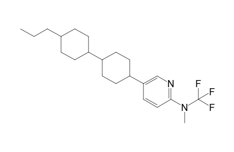 1-[2-{Methyl(trifluoromethyl)amino}pyridin-5-yl]-trans-4-(trans-4-propylcyclohexyl)cyclohexane