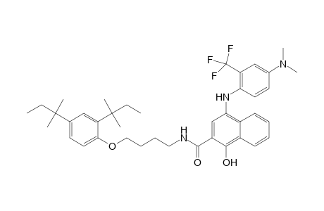 2-Naphthalenecarboxamide, N-[4-[2,4-bis(1,1-dimethylpropyl)phenoxy]butyl]-4-[[4-(dimethylamino)-2-(trifluoromethyl)phenyl]amino]-1-hydroxy-