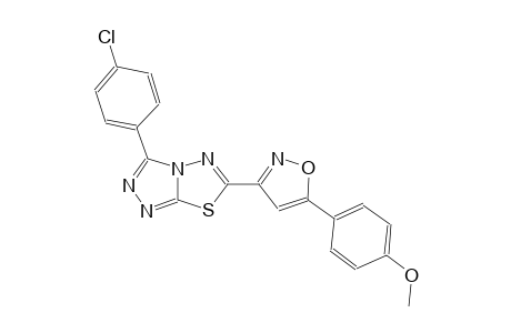 [1,2,4]triazolo[3,4-b][1,3,4]thiadiazole, 3-(4-chlorophenyl)-6-[5-(4-methoxyphenyl)-3-isoxazolyl]-