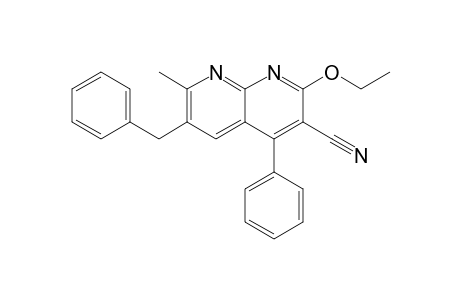 3-Cyano-2-ethoxy-6-benzyl-7-methyl-4-phenyl-1,8-naphthyridine