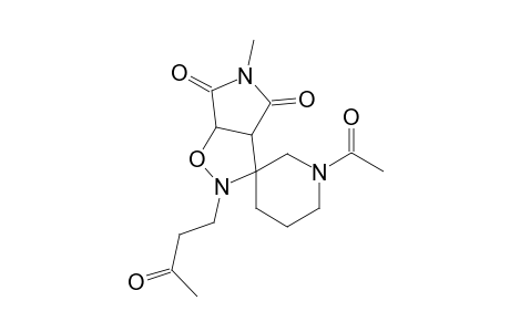 2,2-Spiro(pentamethylene-3'-azaacetyl)-3-(3'-oxobutyl)-7-methyl-3,7-diaza-4-oxabicyclo[3.3.0]octane-6,8-dione