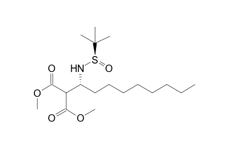 Dimethyl [(1R)-1-{[(R)-(tert-Butyl)sulfinyl]amino}nonyl]propanedioate