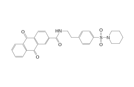 2-anthracenecarboxamide, 9,10-dihydro-9,10-dioxo-N-[2-[4-(1-piperidinylsulfonyl)phenyl]ethyl]-