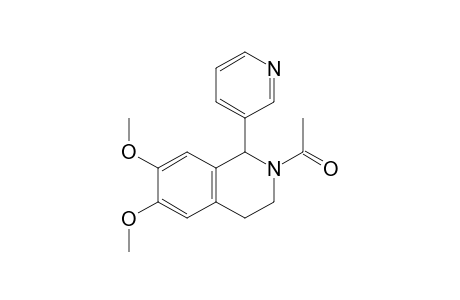 Isoquinoline, 1,2,3,4-tetrahydro-2-acetyl-6,7-dimethoxy-1-(3-pyridyl)-