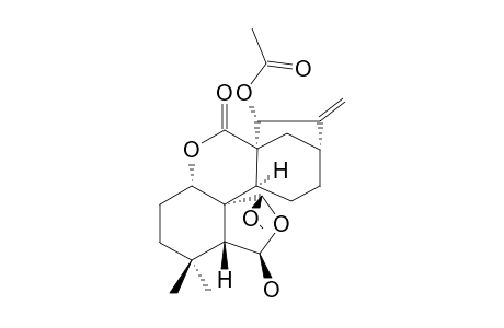 ISODONHENRIN-B;(20S)-15-ALPHA-ACETOXY-6-BETA-HYDROXY-20-METHOXY-6,20-ALPHA-EPOXY-6,7-SECO-ENT-KANR-16-EN-1-ALPHA,7-OLIDE