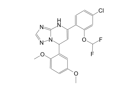 5-[4-chloro-2-(difluoromethoxy)phenyl]-7-(2,5-dimethoxyphenyl)-4,7-dihydro[1,2,4]triazolo[1,5-a]pyrimidine