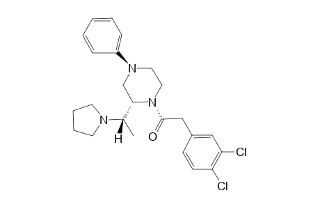 (+)-2-(3,4-DICHLOROPHENYL)-1-[(R)-4-PHENYL-2-[(S)-1-(PYRROLIDIN-1-YL)-ETHYL]-PIPERAZIN-1-YL]-ETHAN-1-ONE;MAJOR-ROTAMER