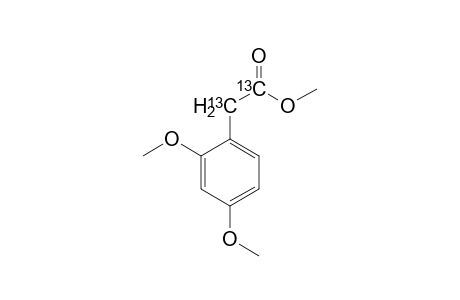 Methyl 2',4'-Dimethoxy[1,2-13C2]phenyl acetate