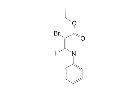 ETHYL-(E)-2-BrOMO-3-PHENYLAMINOPROPENOATE