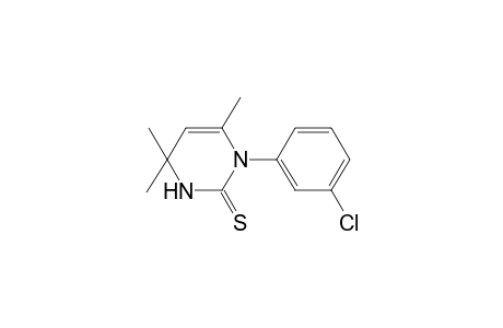 1-(3-Chlorophenyl)-4,4,6-trimethyl-3,4-dihydro-2(1H)-pyrimidinethione