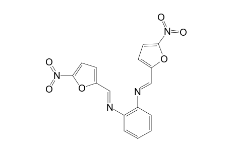 N,N'-bis-(5-nitro-furan-2-ylmethylene)-benzene-1,2-diamine