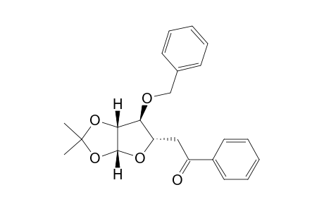 [3aR(3a.alpha.,5.beta.,6.alpha.,6a.alpha.)]-tetrahydro-2,2-dimethyl-5-(2-phenyl-2-oxoethyl)-6-(phenylmethoxy)furo[2,3-d]-1,3-dioxole