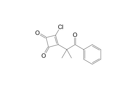 3-Chloranyl-4-(2-methyl-1-oxidanylidene-1-phenyl-propan-2-yl)cyclobut-3-ene-1,2-dione