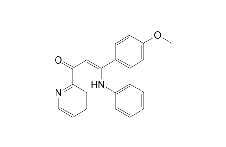 (Z)-3-(4-Methoxyphenyl)-3-(phenylamino)-1-(pyridin-2-yl)prop-2-en-1-one