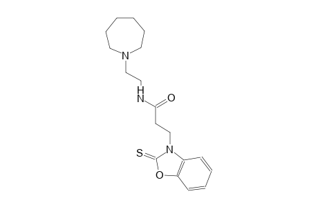 3-benzoxazolepropanamide, N-[2-(hexahydro-1H-azepin-1-yl)ethyl]-2,3-dihydro-2-thioxo-