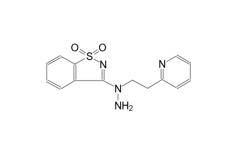 1,2-benzisothiazole, 3-[1-[2-(2-pyridinyl)ethyl]hydrazino]-, 1,1-dioxide