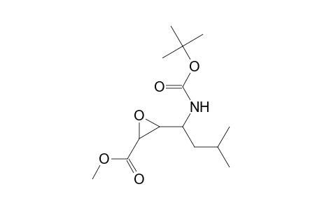 (4S)-Heptanoic acid, methyl ester, 2,3-epoxy-6-methyl-4-[(t-butoxycarbonyl)amino]-