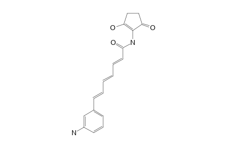 N-(1-HYDROXY-5-OXOCYClOPENT-1-ENYL)-7-(3-AMINOPHENYL)-HEPTA-2,4,6-TRIENAMIDE;ASUKA-MABA