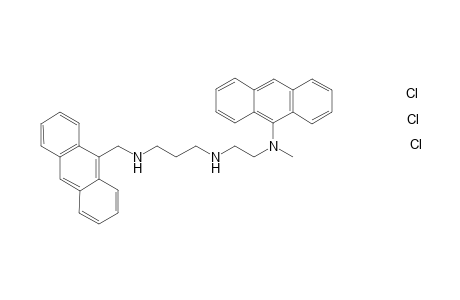 N-[(9-Anthryl)methyl]-N'-[2'-(9"-anthryl)methylamino]ethyl}-propane-1,3-diamine - trihydrochloride