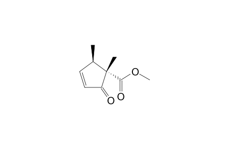 (1S,2R)-1,2-dimethyl-5-oxo-1-cyclopent-3-enecarboxylic acid methyl ester